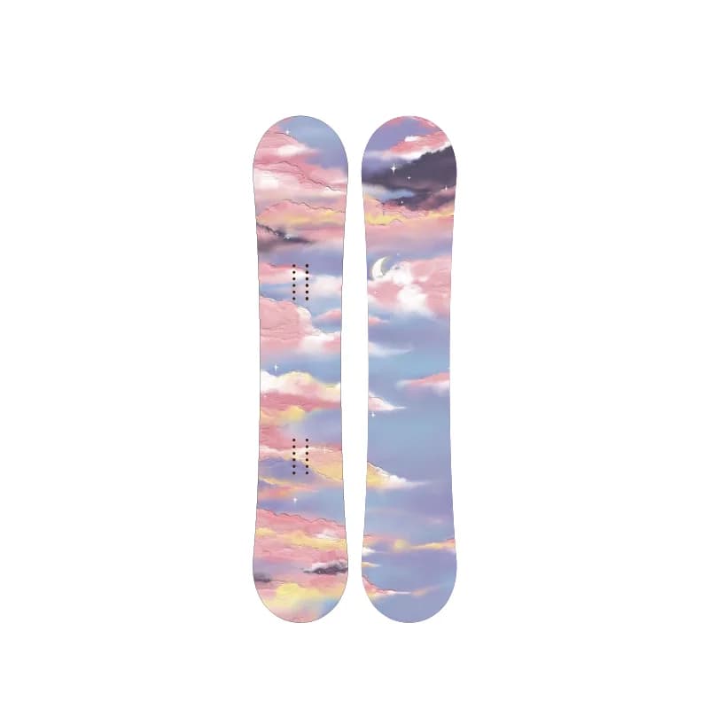 Wholesale Freestyle All-Mountain Sports Snowboard Set for Winter Wooden Board with Base Binding