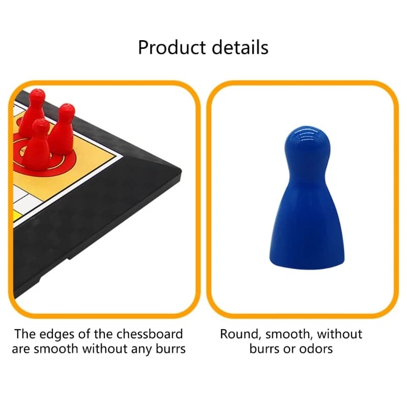 Light Weight Classical Flying Chesses Board Game Easy To Clean Chesses Game Set Great For Indoor Outdoor Entertainment 4XBB