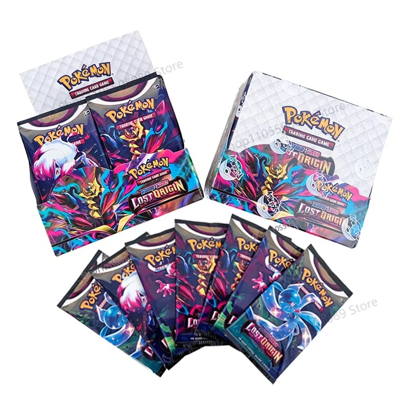 360pcs Pokemon Cards Sword Shield Lost Origin Booster Box Trading Card Game TCG Children Collectible Pokemon Cards Toy
