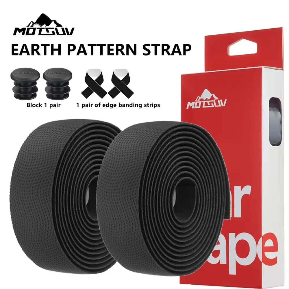 Nastro per Manubrio Bici in Gel di Silice Traspirante Antiscivolo EVA Assorbimento Urti Resistente all'Usura per Biciclette da Strada