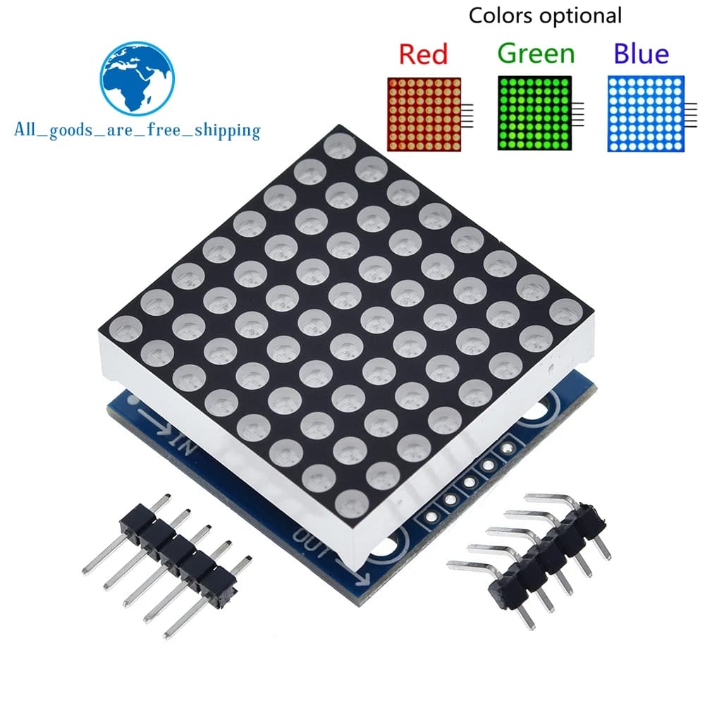 1/3 pcs MAX7219 dot matrix module microcontroller module display fine goods, can be together for arduino programming