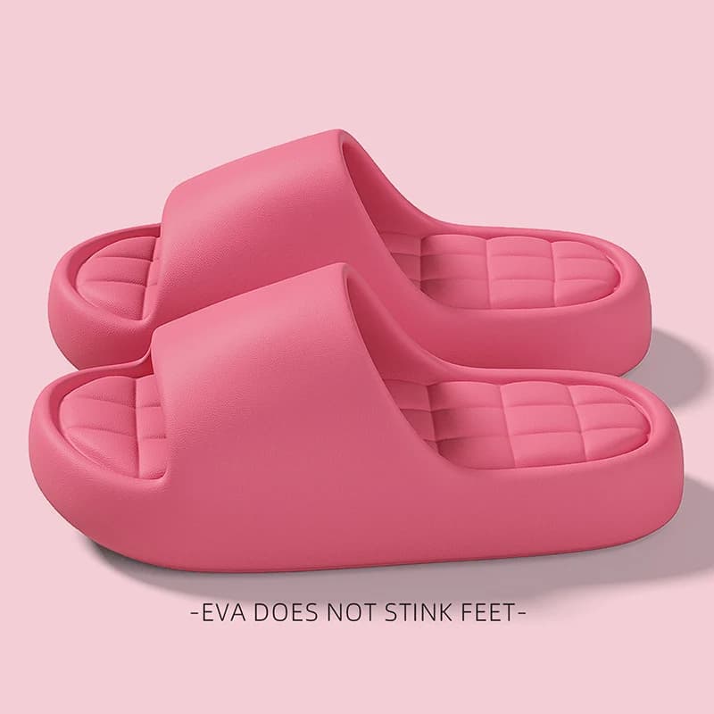 Lightweight Eva Platform Home Slippers Women Comfort Indoor Soft Sole Cloud Slides Woman Summer Thick Botton Non Slip Flip Flops