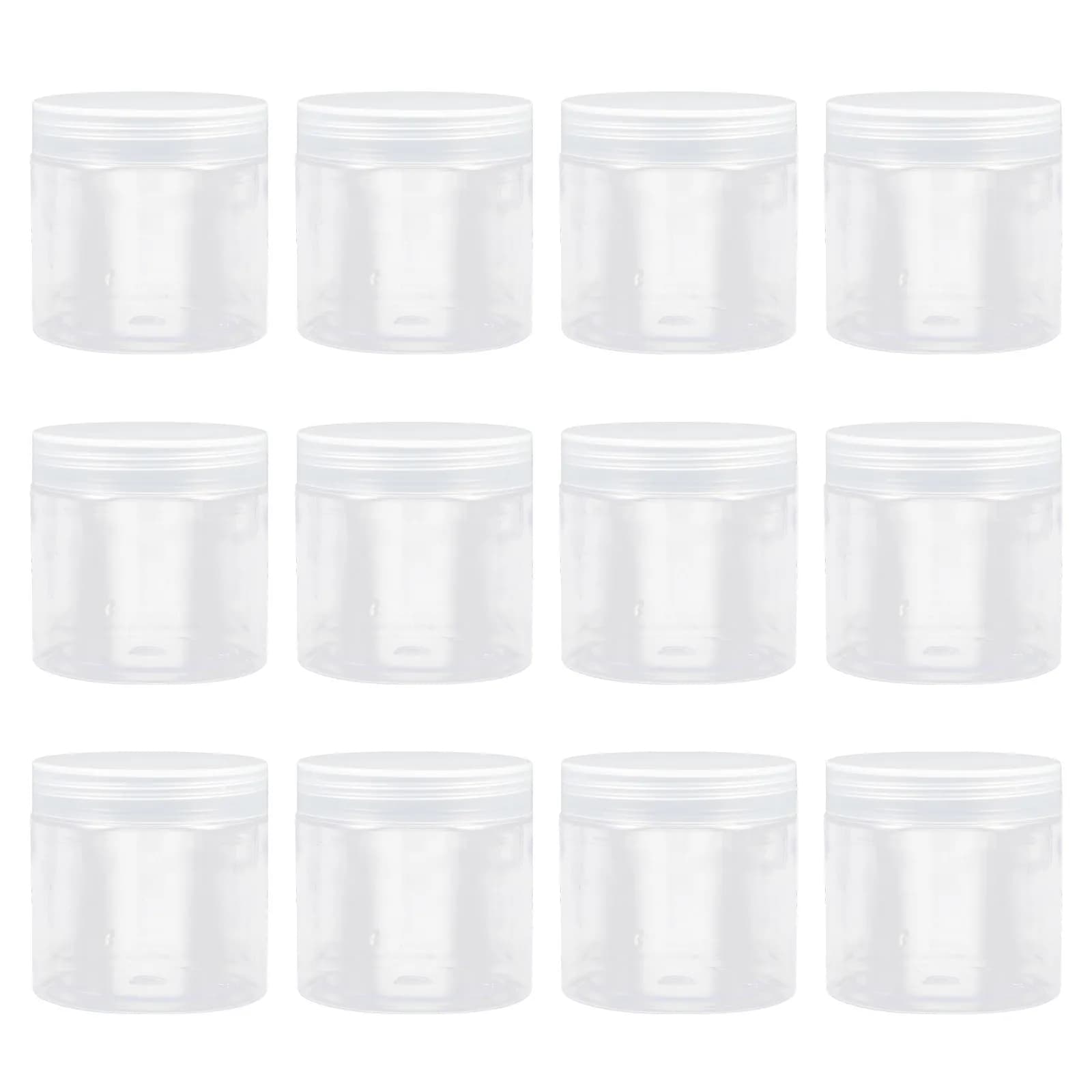 20 contenitori multifunzionali in plastica con coperchio, da 6 once, rotondi e sigillati, per alimenti, cereali, riso, frutta secca, per la cucina