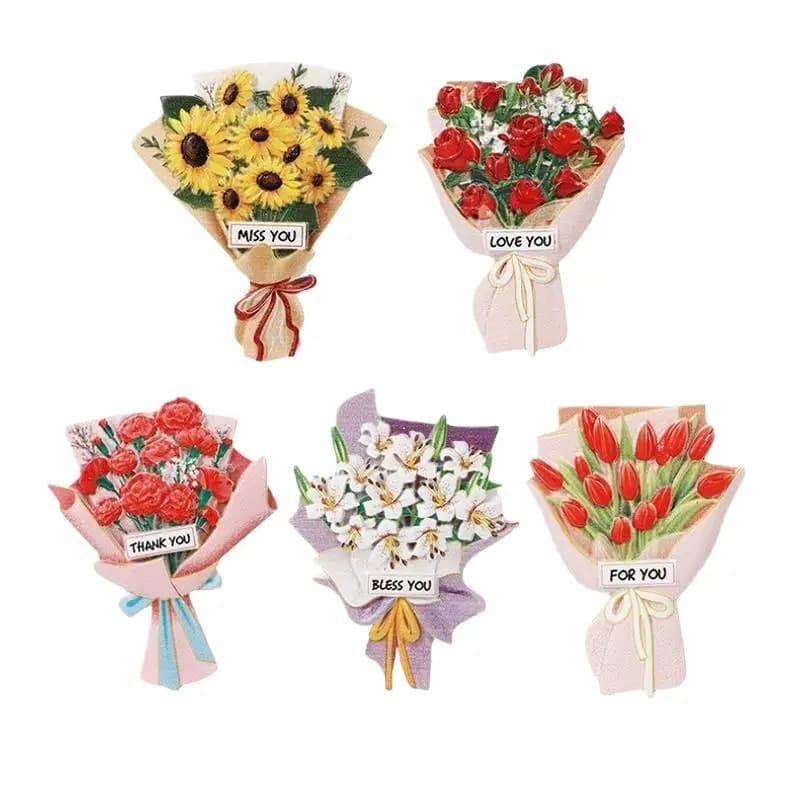 Cute Sunflower Rose Bouquet Car Vent Aromatherapy Diffuser Plaster Floral Air Freshener Ornament Car Aromatherapy Accessories