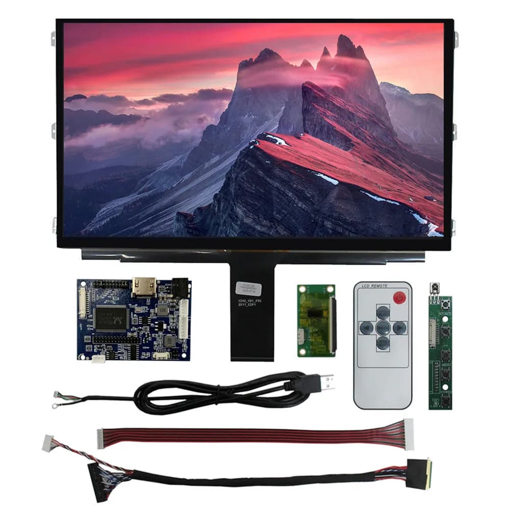 Monitor da 13.3 pollici Display LCD Scheda di controllo driver Touchscreen digitalizzatore compatibile HDMI per Raspberry Pi PC Orange Pi