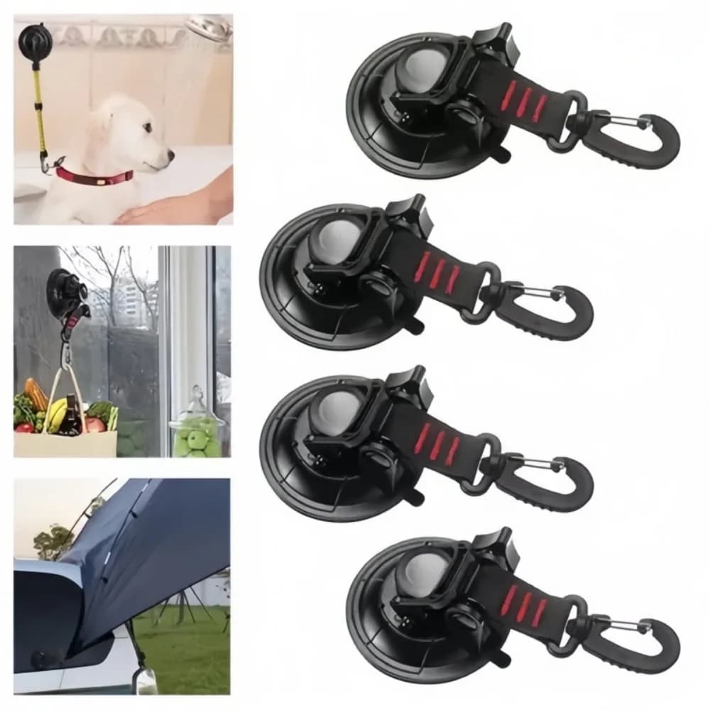 Portable Vacuum Suction Cup Hook Is Suitable for Household Outdoor Camping Tarpaulin Suction Cup Multi Purpose Hook Accessories