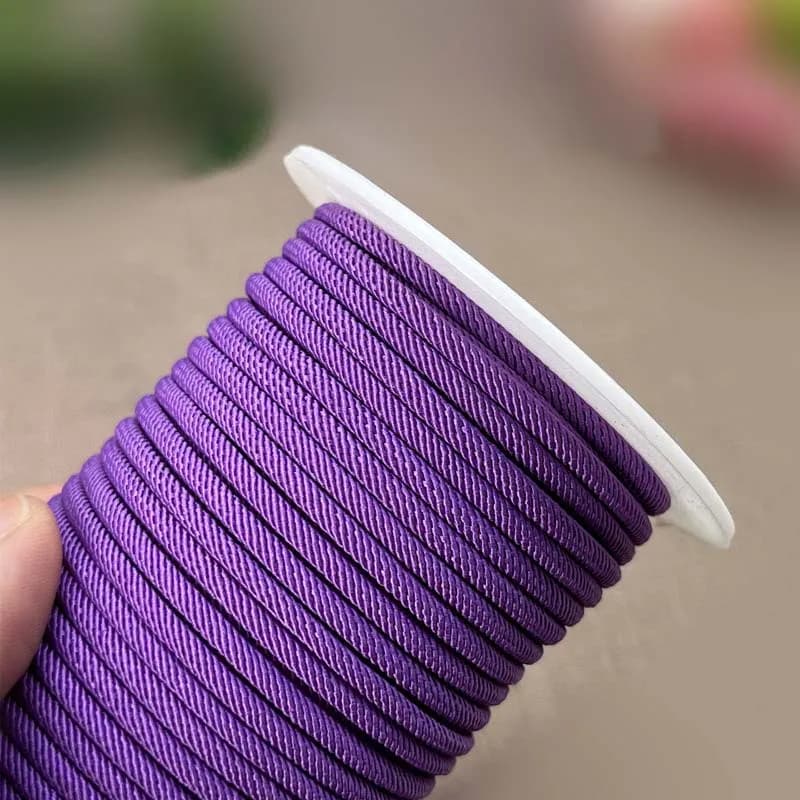 Corda Intrecciata Milanese 20M 3/4mm ad Alta Resistenza per Creazione Gioielli Fai da Te, Bracciali, Collane, Fili Regolabili, Accessori per Gioielli