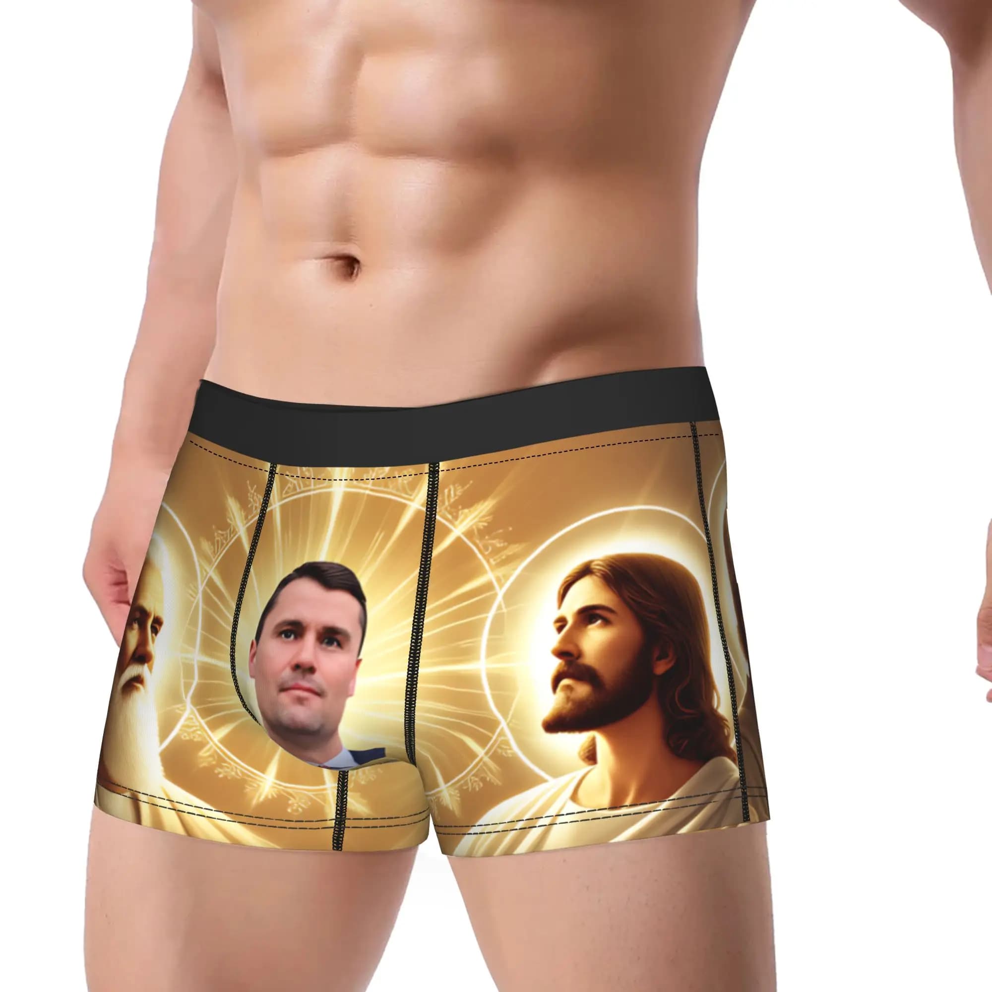 Charlie Kirk Angelic Advocate Charlie's Home Underwear Sexy Soft Panties Pattern Shorts Briefs For Men 3D Pouch Oversize Trunk