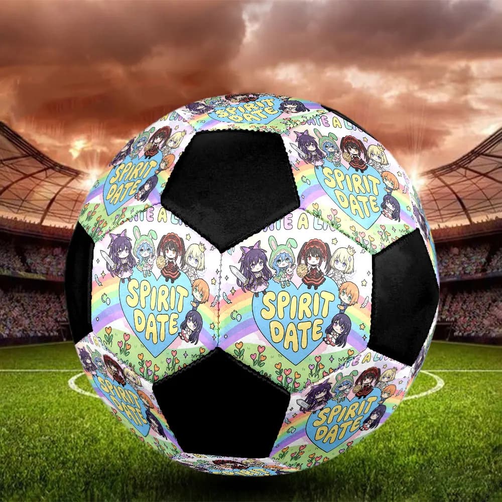 1PC Date Live Football Soccer Ball Size 5 Indoor Soccer Ball Colorful Outdoor Sports Christmas Gift -HE66