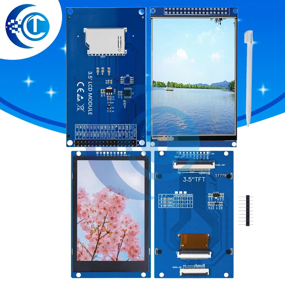 TFT SPI 3.5-inch serial port module 320x480 PCB adapter 5V/3,3V ST7796S/ST7796U LCD display for Arduino