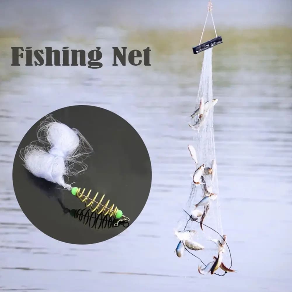 Winter Fishing Traps Trap Mesh Ice Fishing Netting Fish Cast Gill Nets Fishing Net Net Tackle