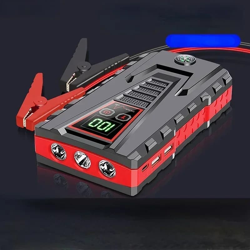 Nuovo Avviatore d'Emergenza per Auto 99800mAh 12V Diesel e Benzina, Avviatore Portatile Dual-Start con Funzione Power Bank