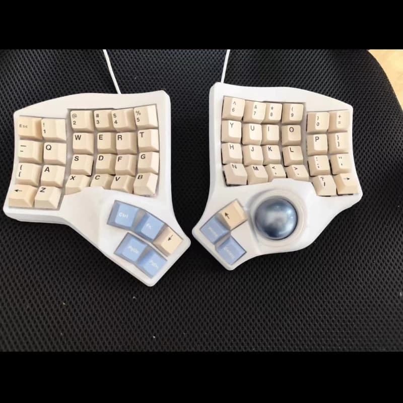 Charybdis 4X6 Layout Trackball Tastiera divisa Personalizzato Cheey MX Interruttore di saldatura Tastiera meccanica divisa wireless cablata/Bluetooth