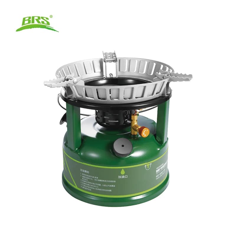 Fornello a Benzina Portatile BRS-7 per Campeggio, Cucina Esterna Antivento, Accessori per Campeggio e Viaggi con Fornello Diesel