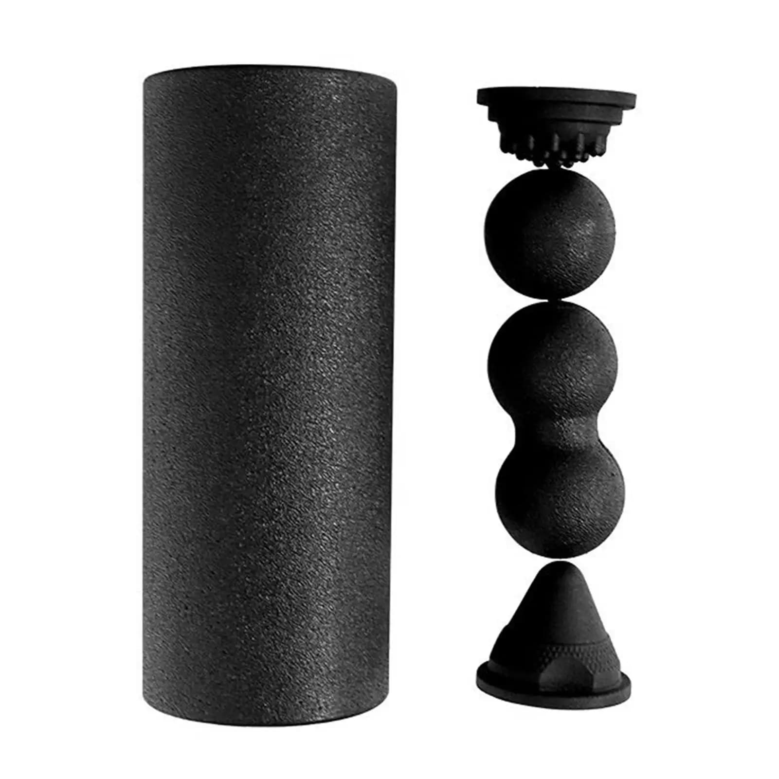 Foam massage roller set with yoga roller for training equipment with deep fabric massage wheel for back for hotel leg training