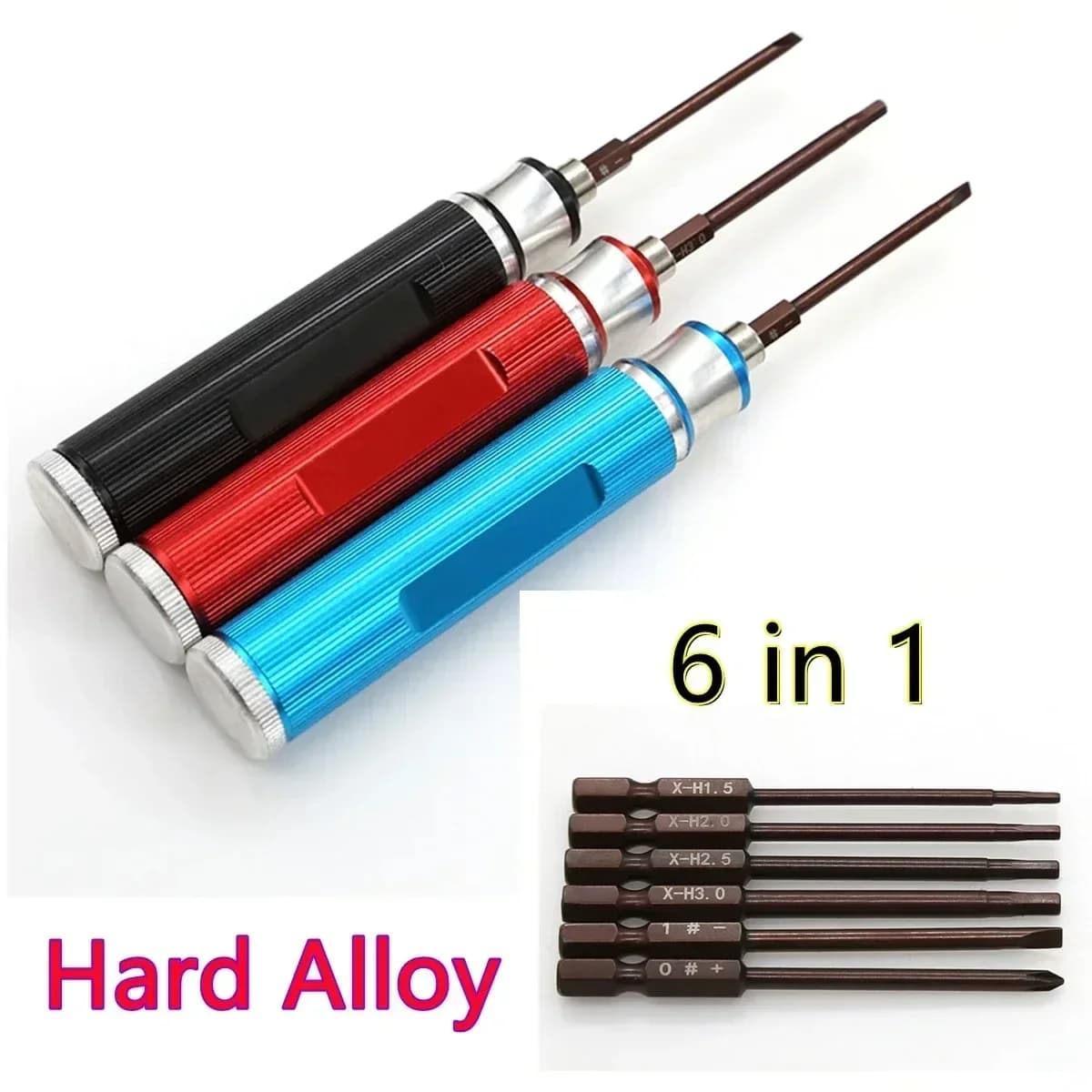1Set Lega Dura 6 in 1 Cacciavite RC Strumento Cacciavite Strumenti di Rimozione per RC Auto Drone Elicottero RC Auto Parti di Aggiornamento Accessori