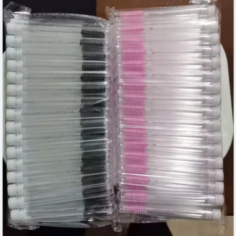 50pcs EyeLash Brushes Disposable Eyelashes Brush Extension Tube for Eyelash Reusable Mascara Wands Eyebrow Brush Applicator