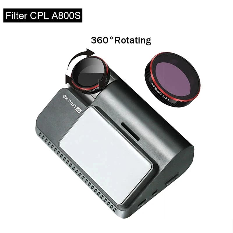 For 70mai Dash Cam 4K A800s CPL Filter Glass CPL Filter For 70mai Dash Cam A800S Polarizer Circular Glass