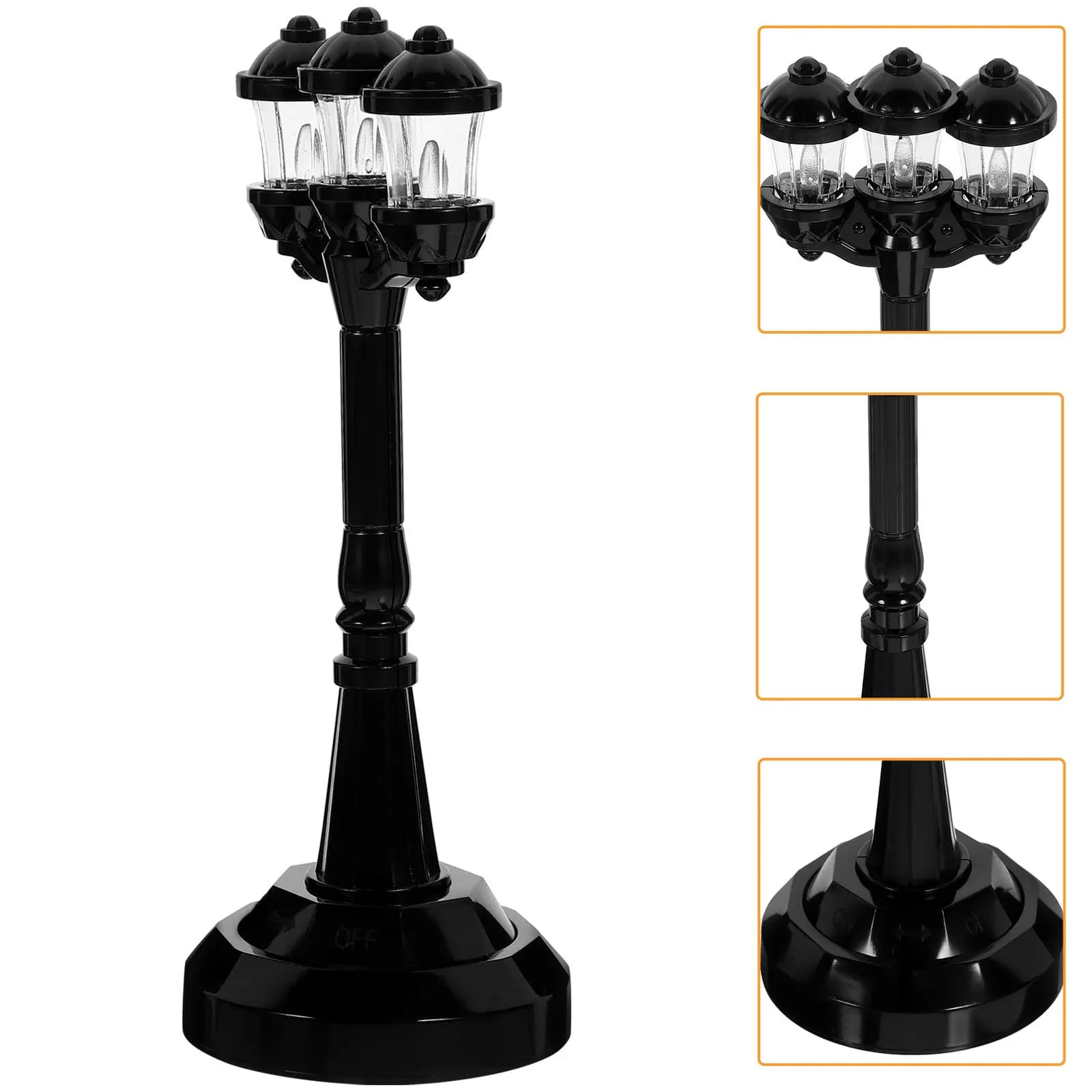 Mini Road Light Signal Lamp Educational Plaything Polished Smooth Surface Realistic Pathway Lantern Early