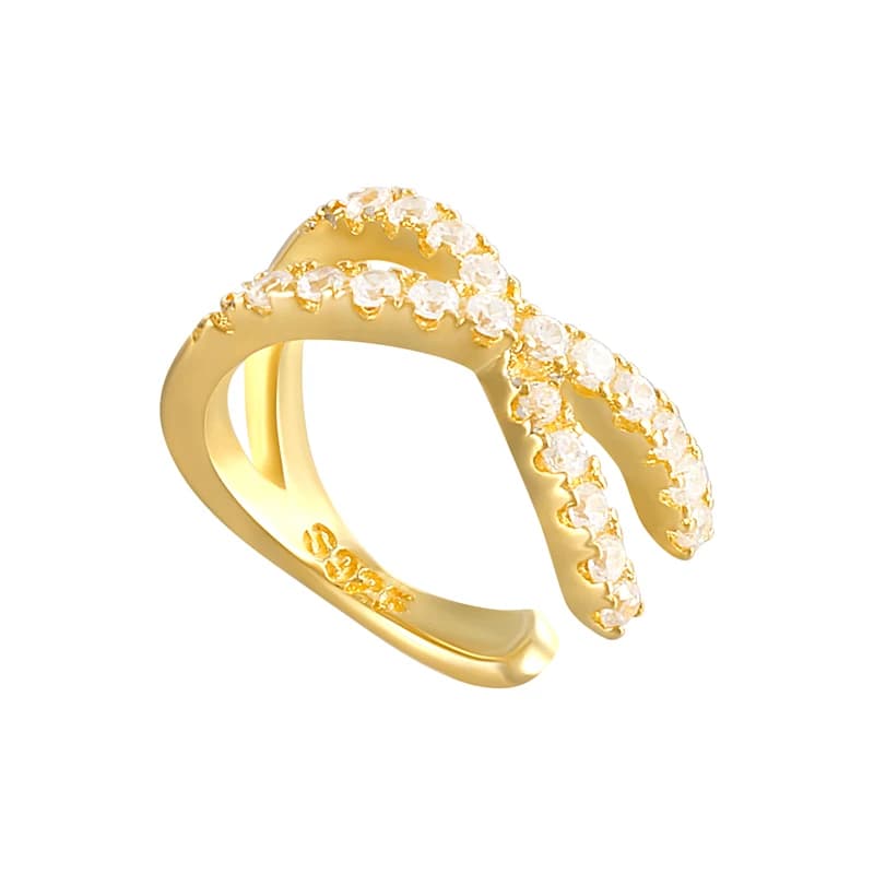 Polsino dell'orecchio dell'argento sterlina 925 per le donne 1 pz affascinante zircone clip su orecchini orecchini in oro senza orecchini penetranti gioielli