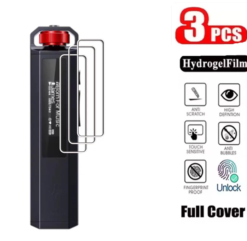 3PCS Full Hydraulic Hydrogel Film For FiiO Snowsky Echo Nano Portable Hi-Res Smart Music Player Screen Protective Screen Cover