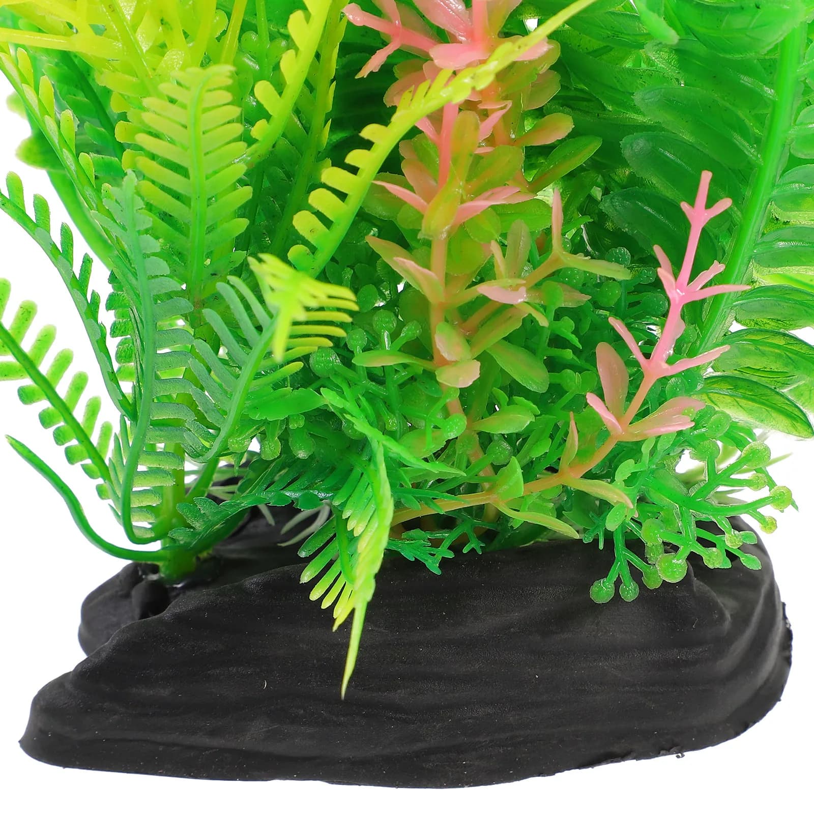 2Pcs High Detail Artificial Aquarium Plants for Fish Tank Decor Plastic Fake Aquatic Plants Lifelike Appearance Easy Rinse