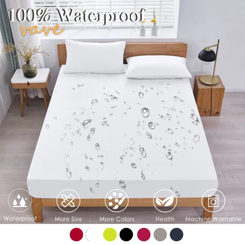 Lenzuolo con angoli impermeabile 100% con coprimaterasso antiscivolo con fascia elastica per singolo matrimoniale King Queen160 180 200