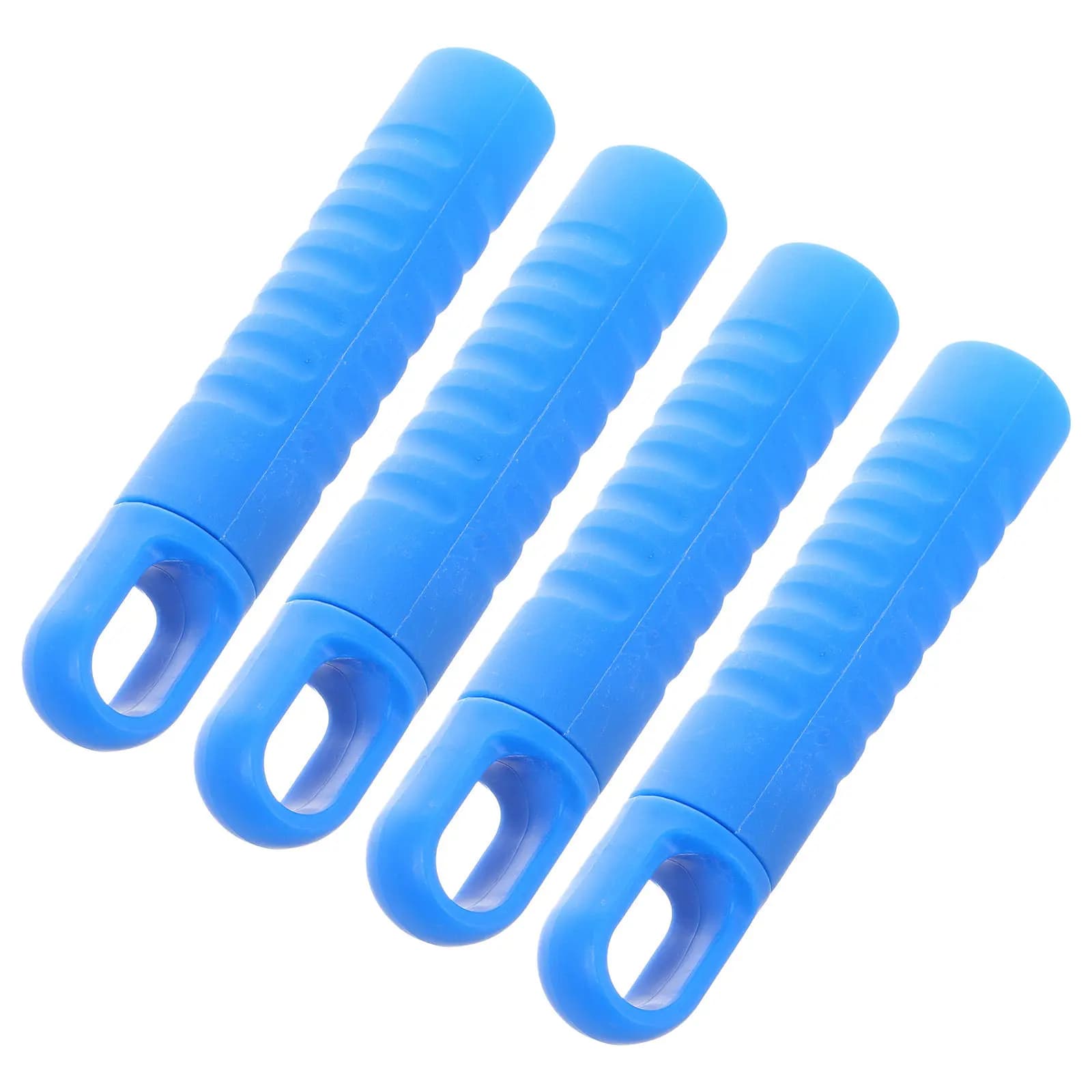 4Pcs Broom Handle End Cap Mop Handle Replacement Grip PP Material Ergonomic Hanging Hole Design for Floor Cleaning Tools Mops