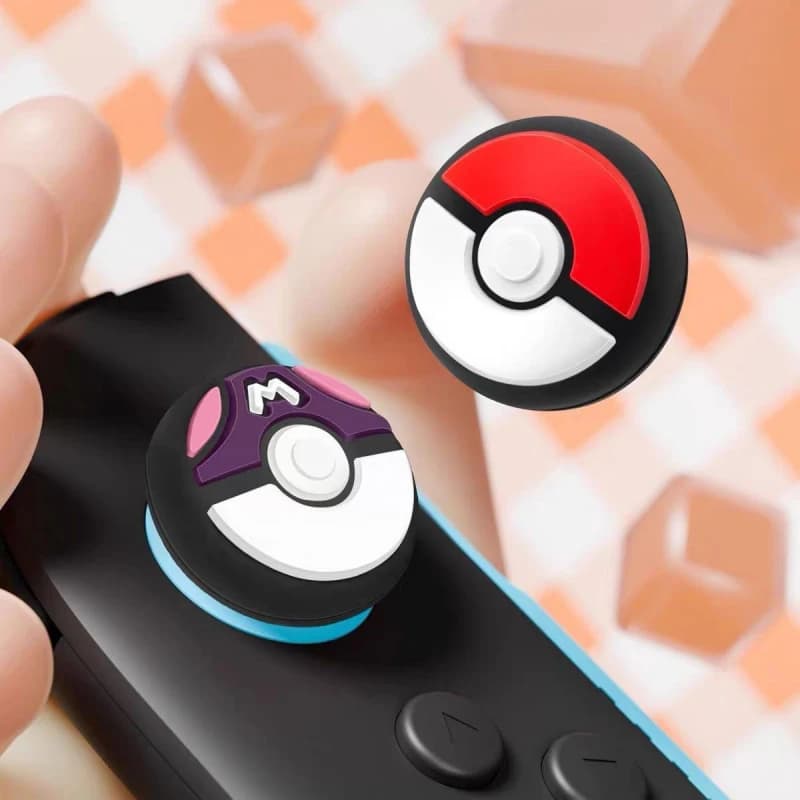 Anime Poke Ball Silicone Grip Cap Joystick for Nintendo Switch 2 2025 Cartoon Joy-Con Controller Joystick Grips Protector Cover