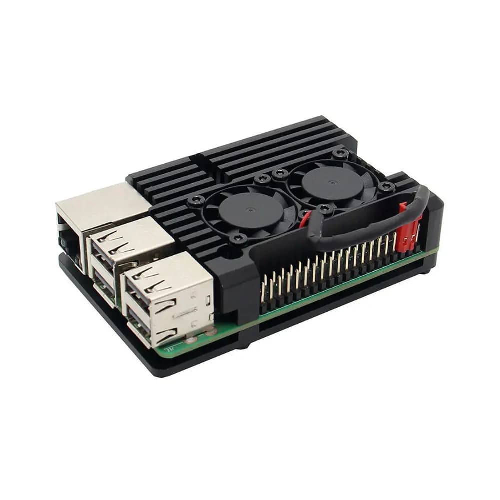 2021 Heat Sink Kit with Extreme Cooling Fan Aluminum Case Metal Case for Raspberry Pi 3 Model B + Accessories