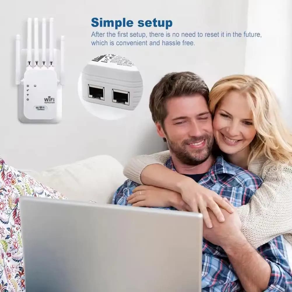Extender WiFi Amplificatore di segnale WIFI 6 antenne Potente 1200Mbps 5.8GHz/2.4GHz Booster Band Doppio segnale da parete domestico Penetrati O4C4