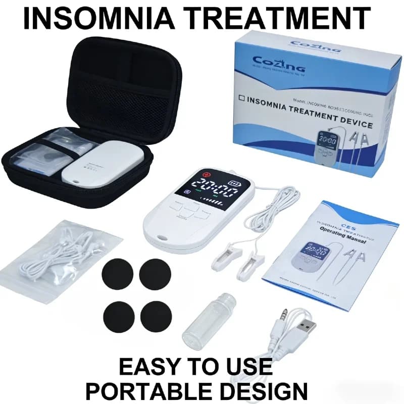 Home Therapy Ear Clip Device Portable Vagus Nerve CES Stimulator for Deep Sleep Anxiety Insomnia Pain