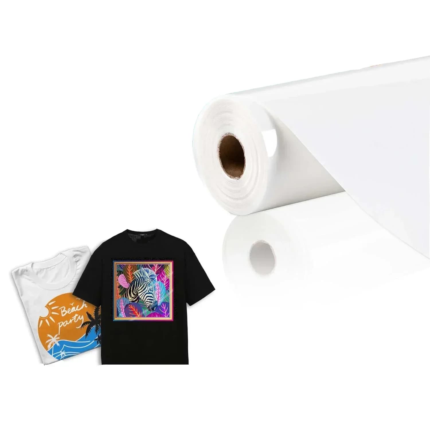HTV opaque vinyl film for sublimation, 12" X 8FT for dark/clear fabrics Sublimation option on shirts, bags, hats and cushions