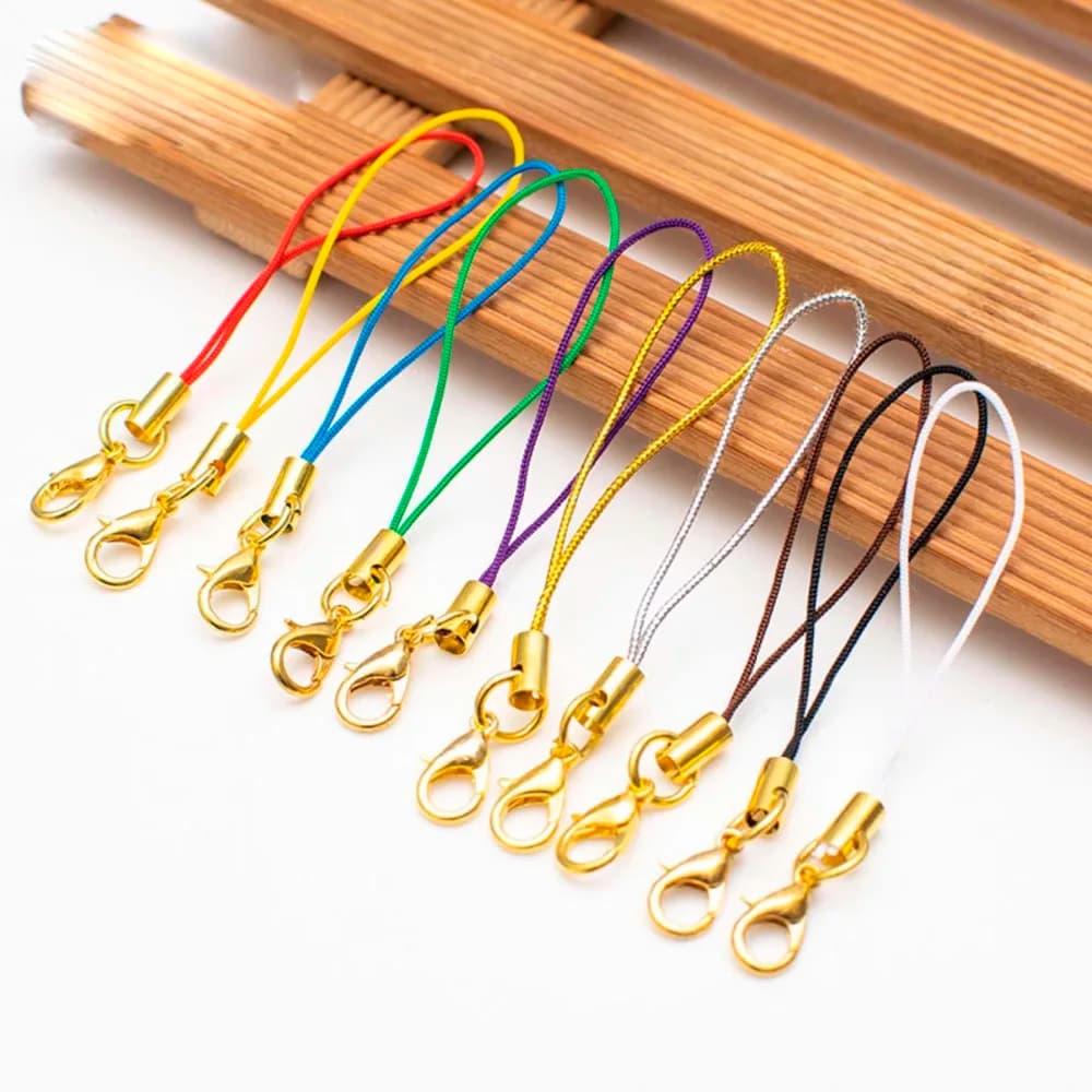 REGELIN Mobile Della Cassa Della Cinghia Cordicella del Lariat Oro Chiusura Aragosta Cavo Telefonico Cellulare Corda di Caduta Della Catena Chiave di Fascino Che Trovano Anello del Connettore FAI DA TE