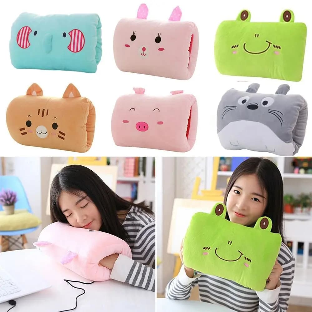 Cute Children's Pillows PP Cotton Animal Hand Warmers Gloves Cartoon Toy Nap Pillows Cushions Adults