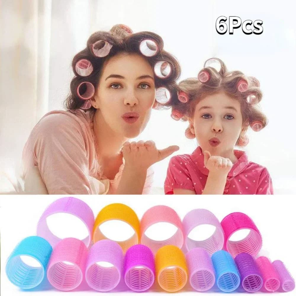 Heat-Free Hair Roller Salon Hair Dressing Bigodino Hair Roller Self Grip Hook Hair Shrink Jumbo Size Tool for New sticky hair Styling
