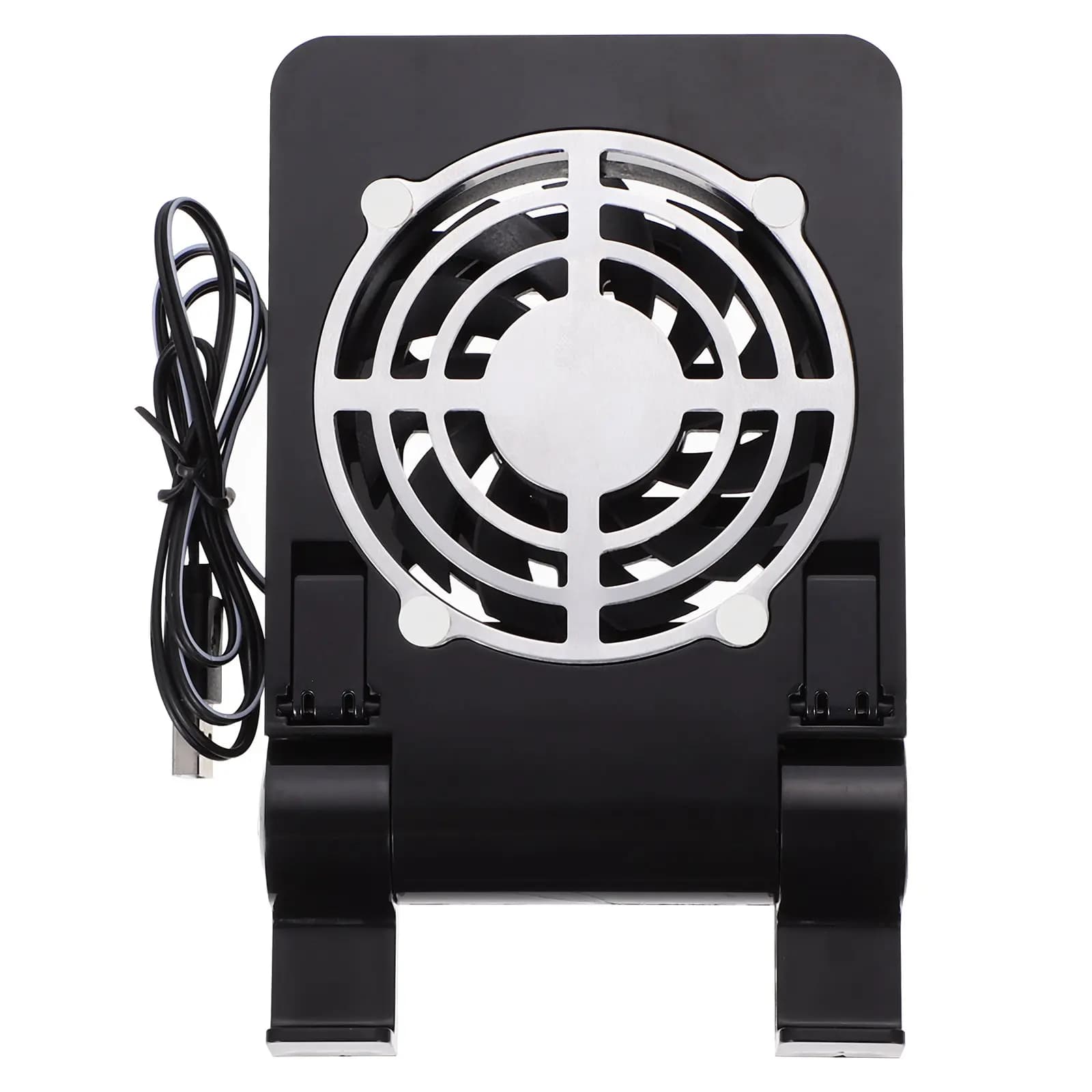 Supporto Ergonomico Pieghevole USB con Raffreddamento, Angolo Regolabile a 130 Gradi, Funzionamento Silenzioso per Telefoni, Tablet, Laptop, Power Bank Portatile