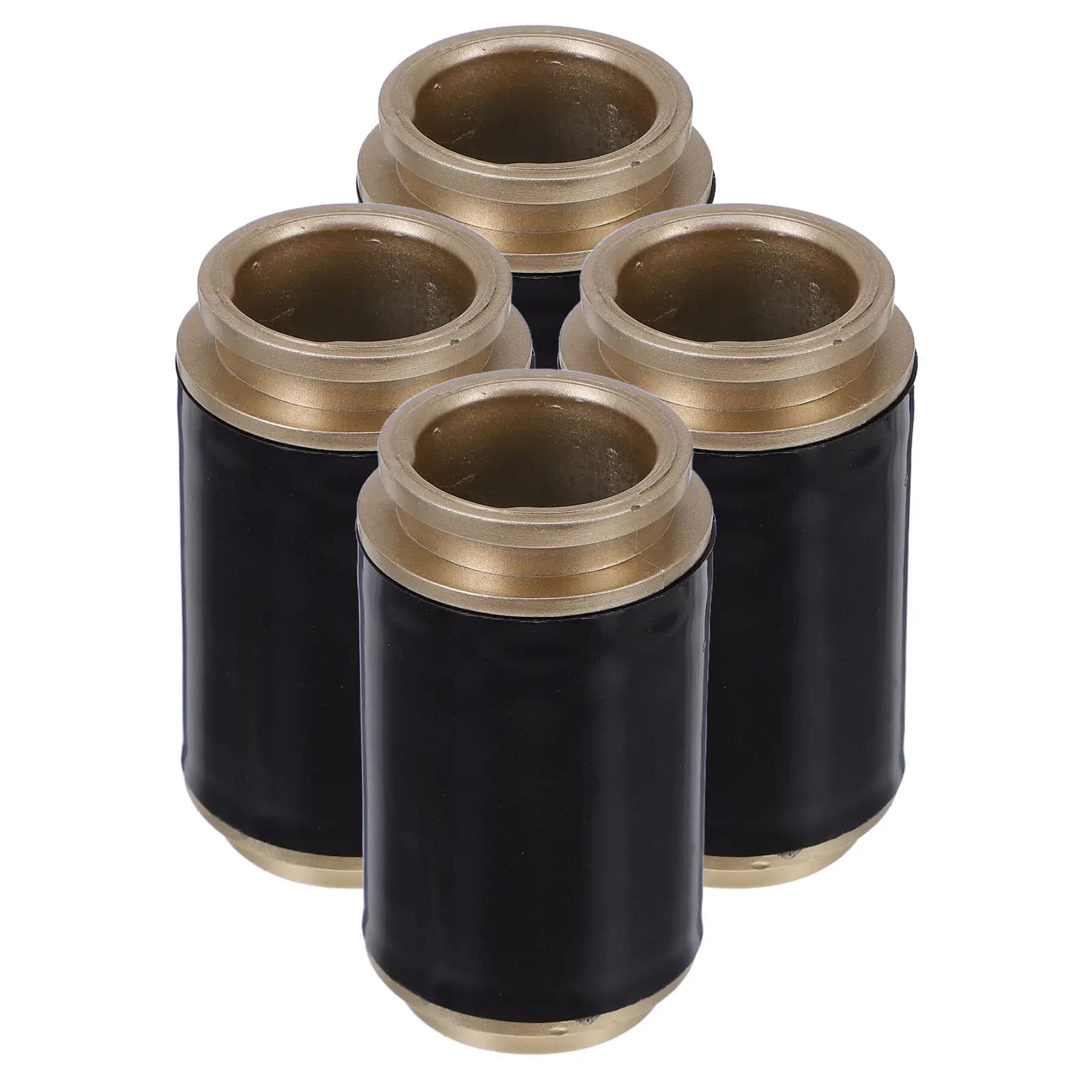 4Pcs Iron Curtain Finials Ends Caps Roman Style Decorative Replacement Curtain Rod Covers for Window Treatment Poles