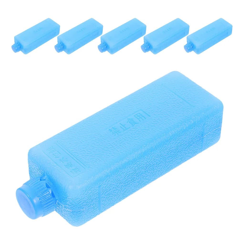6Pcs Air Cooler Ice Crystal Blocks Reusable Ice Packs for Home Office Camping Lunch Box Cooler Food Storage Small Freezer Blocks