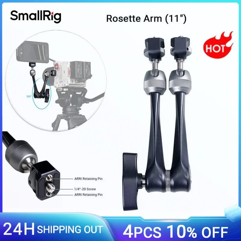 SmallRig 11 inch rosette arm 360 ° Magic arm adjustable for camera accessories with LED light for DSLR monitor up to 3 kg load