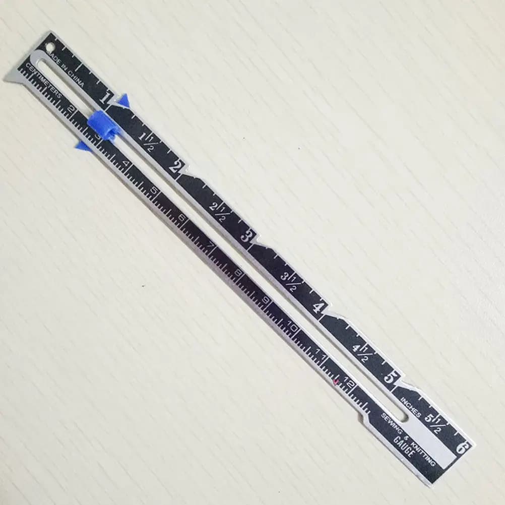 Set di 3 Righelli in Alluminio e Plastica per Cucito Fai-da-Te, per Posizionamento Bottoni, Misurazione Distanze, Disegno Linee Parallele, Compasso per Cerchi, Righello Fisso