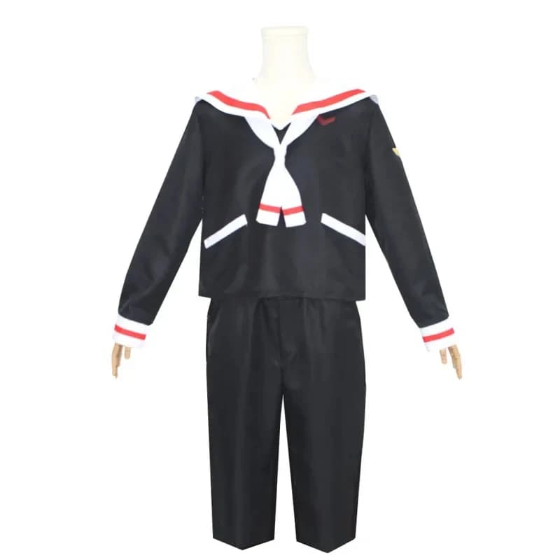 354552. Costume Cosplay Anime Cardcaptor Kinomoto Sakura Li Syaoran, Uniforme Scolastica Unisex, Stile Campus Sailor