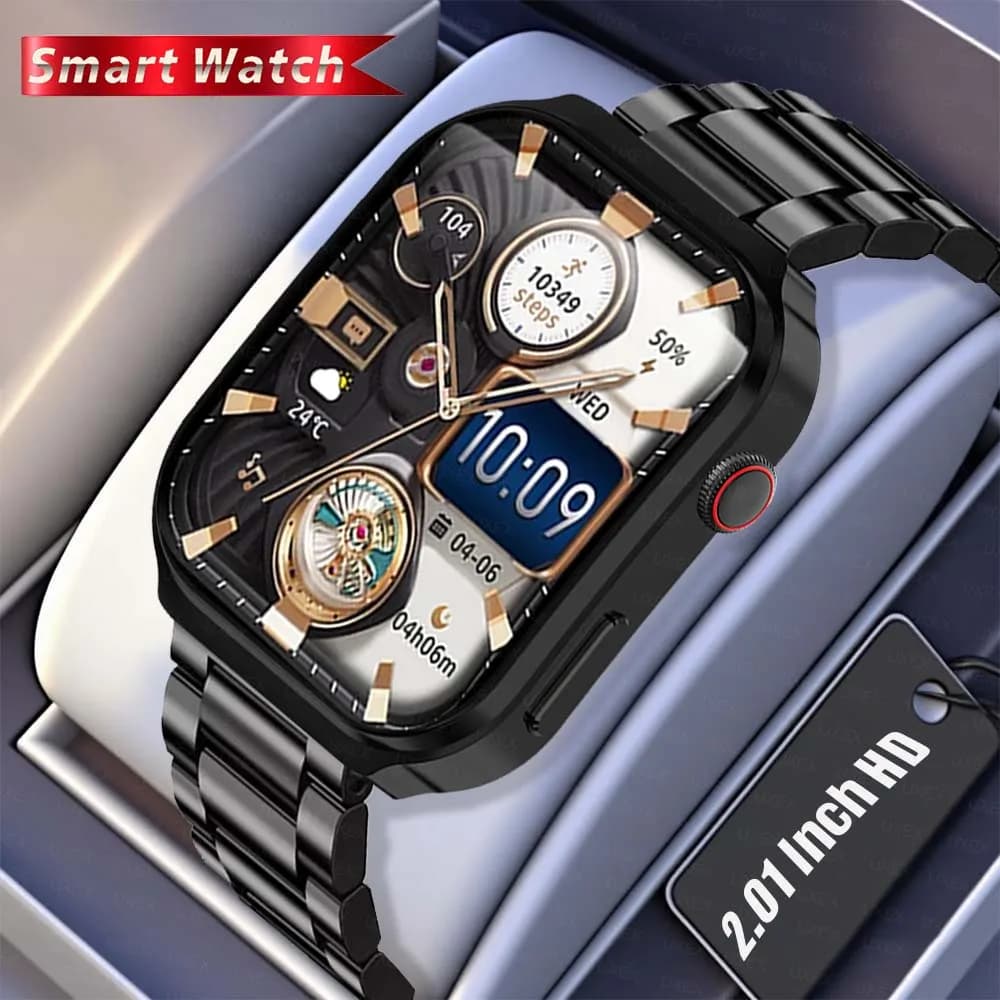 New Smartwatch 2026 for Men, Touch Screen Complete with 2.01", Stopwatch, Calculator, Bluetooth Calls, Games, Multifunction Sports Clock for Women