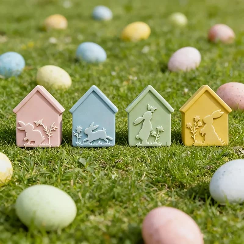 Stampo in Silicone per Coniglio Pasquale, Ultimi Modelli 2026, per Cemento, Gesso, Resina Epossidica, Decorazione per Feste di Pasqua