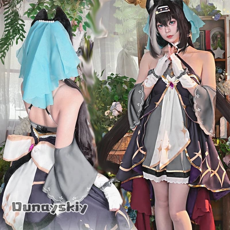 Costume da Principessa per Cosplay RE, Gonna per Feste, Abito da Scena per Ragazze Lolita, Vestito Carino per Feste, Parrucca Inclusa! Halloween