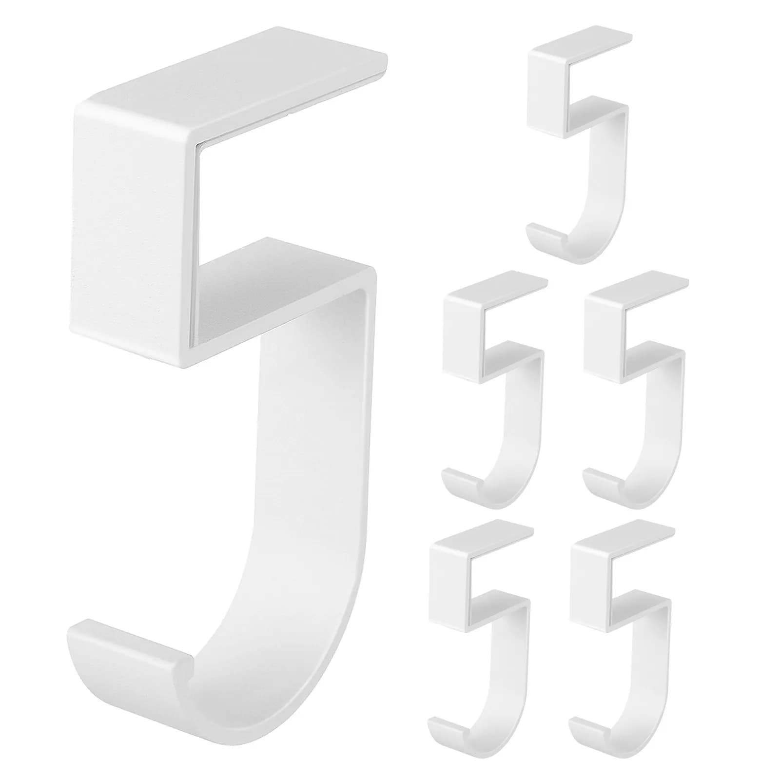 Set di 6 Ganci per Borse da Scrivania, Resistenti e Portatili, Organizzatore per Appendere Sotto il Tavolo, Gancio per Borse da Ufficio e Studio