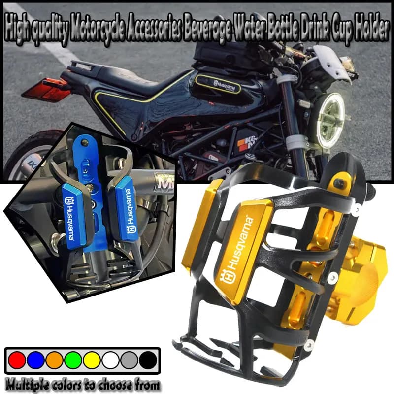 Portabottiglie per Moto, Supporto per Bicchiere d'Acqua per Husqvarna Svartpilen 401 250 701 801 901 Vitpilen 250 Norden