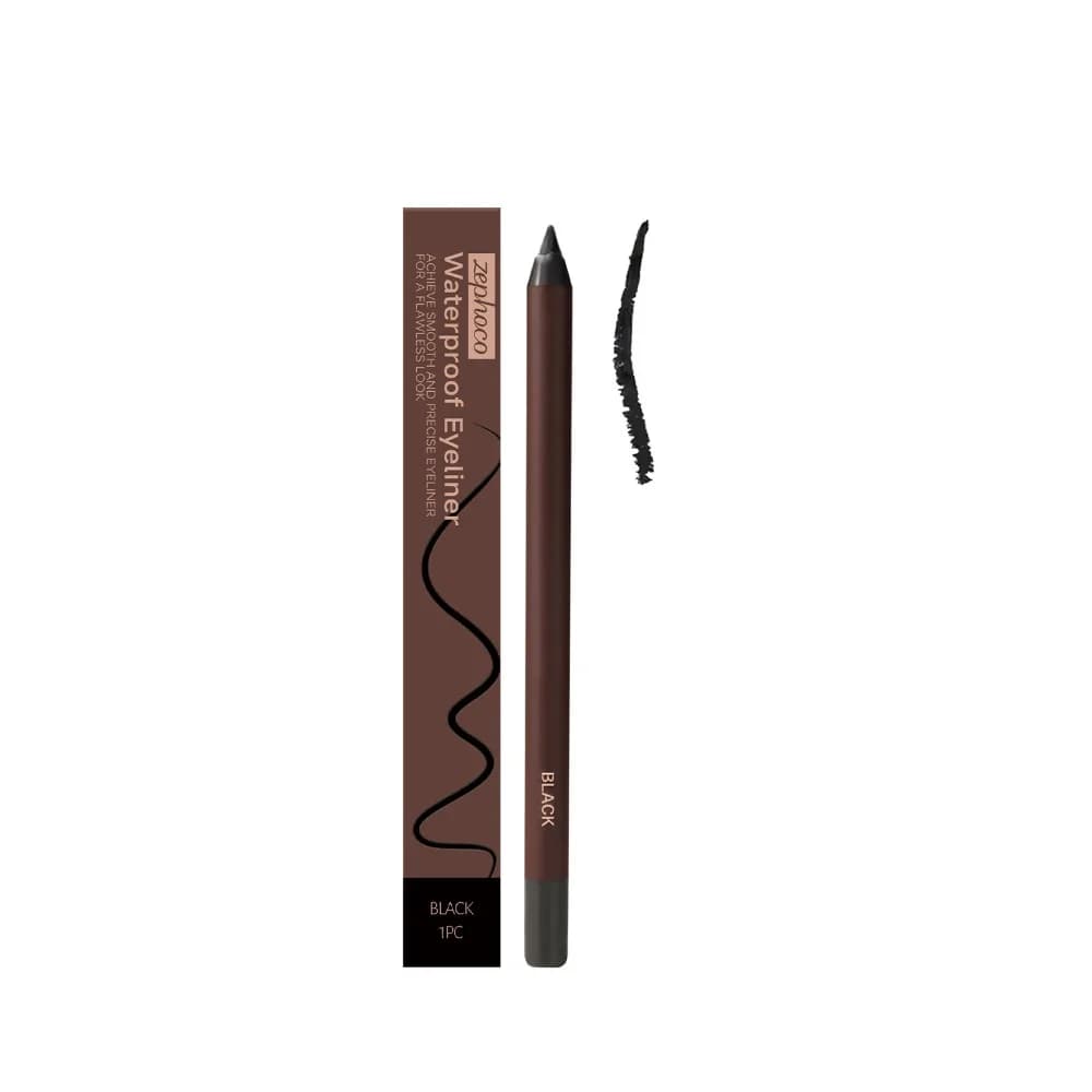 Matita Eyeliner Impermeabile 24 Ore, Anti-sbavatura, Doppia Punta, Gel Lunga Durata, Liscia e Affilabile, Utilizzabile anche come Ombretto