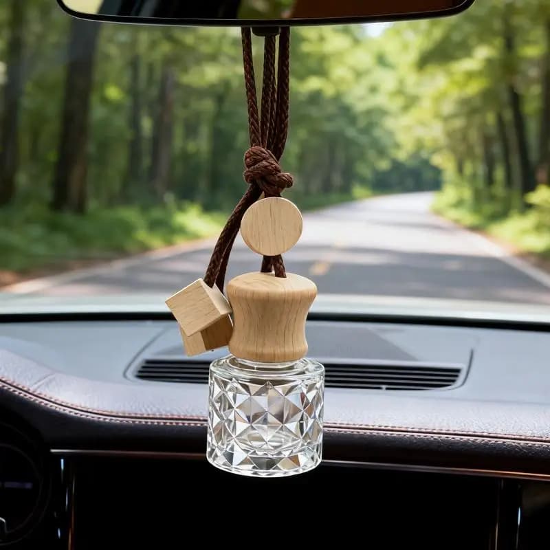 1 Pezzo Bottiglia per Oli Essenziali da Appendere, Profumatore per Auto, Ornamento, Deodorante per Auto, Decorazione Interna per Casa