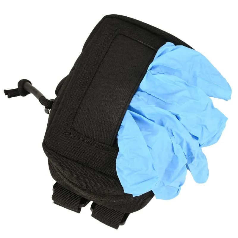 Borsa Tattica MOLLE Monouso per Guanti, Sacchetto in Nylon da Cintura, Organizer Medico EMT, Accessorio per Cintura da Caccia Outdoor